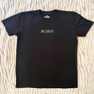 Goodie Two Sleeves: “INFLUENCER” short sleeve tee/t-shirt - Size Men’s L